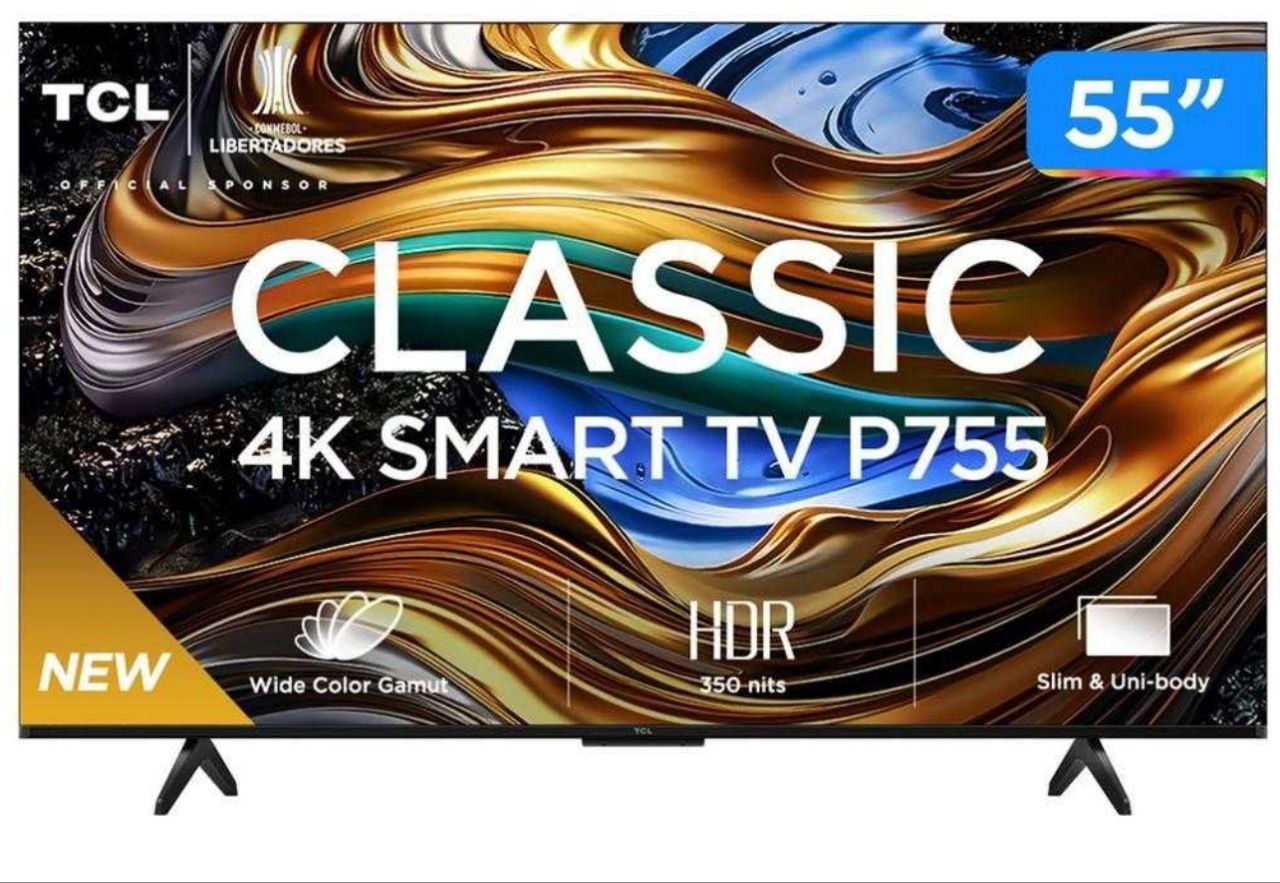 Smart TV 55” LED TCL 55P755 Wi-Fi Bluetooth  12x sem.juros 